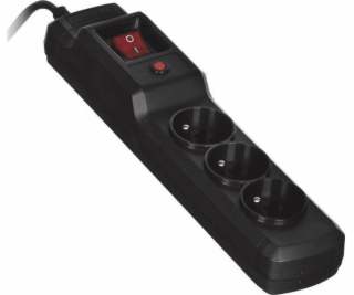 Activejet COMBO 3GN 5M black power strip with cord