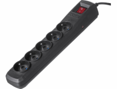 Activejet black power strip with cord ACJ COMBO 5G/5M/BEZP. AUTO/CZ