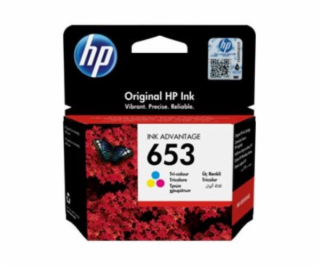 HP 653 originální inkoustová kazeta tříbarevná 3YM74AE