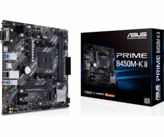 ASUS MB Sc AM4 PRIME B450M-K II, AMD B450, 2xDDR4, 1xHDMI...