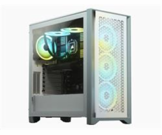 CORSAIR 4000D Airflow TG ATX mid-tower, bílá