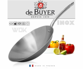 WOK pánev de Buyer, 3122.36, WOK, průměr 36 cm, dutá trub...