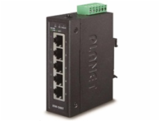 Planet ISW-500T Switch, 5x 10/100Base-TX, ESD, DIN, IP30, -40~75°C