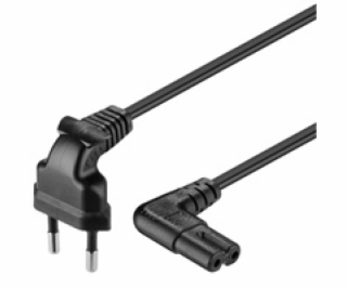 PREMIUMCORD Kabel síťový 230V k magnetofonu se zahnutými ...