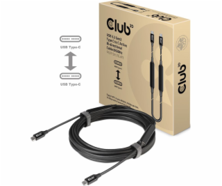 CLUB3D USB 3.2 Gen2 Type C to C Active Bi-directional Cab...