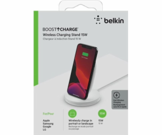 Belkin Charger, bezdrôtové nabíjanie 15 W White