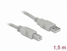 Delock Kabel USB 2.0 Typ-A samec > USB 2.0 Typ-B samec 1,8 m