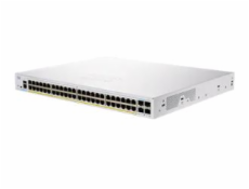 Cisco switch CBS350-48P-4X, 48xGbE RJ45, 4x10GbE SFP+, PoE+, 370W