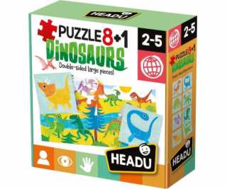 Puzzle  8+1 Dinozaury HEADU 