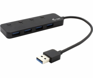 Metal HUB 4 Port mit On/Off Switches, USB-Hub