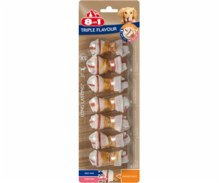 8in1 Triple Flavour - XS dog bone - 7 pcs.