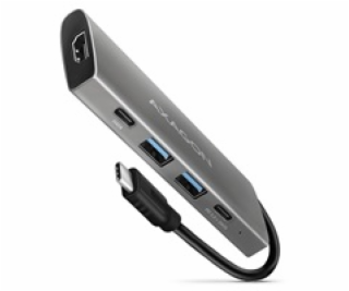 AXAGON HMC-5G2 SPEEDSTER 5H, USB-C 3.2 Gen 2 10 Gbps hub ...