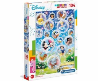 Puzzle 104 elementy Super Kolor Disney Classic