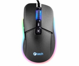 C-TECH herní myš Dawn, casual gaming, 6400 DPI, RGB podsv...