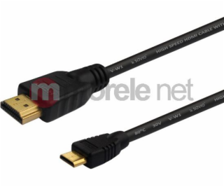 KÁBEL HDMI (M) - Mini HDMI (M) 1,5 m, czarny, CL-09