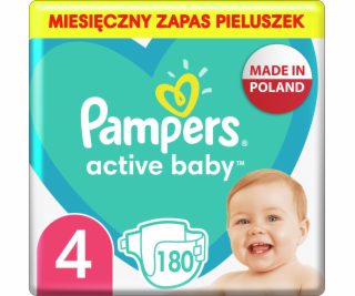 Pampers Active Baby Monthly Pack Boy/Girl 4 180 pc(s)