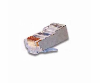 Konektor RJ45 FTP 8p8c, Cat 5e, drát, 50 micronů