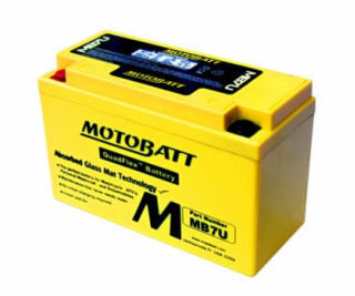 Baterie Motobatt MB7U 6,5Ah, 12V, 2 vývody