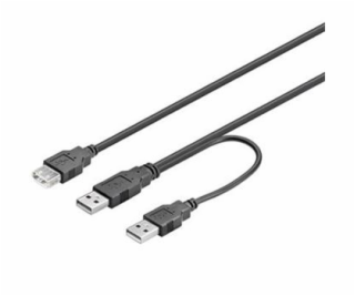 PREMIUMCORD Kabel USB 2.0 napájecí Y kabel A/M + A/M -- A...