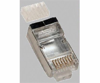 Konektor RJ45 FTP 8p8c, Cat 6, drát, skládaný