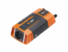 Napěťový měnič Carspa PID600-12, 12V/230V+2xUSB 600W, modifikovaná sinus, digitální display, vhodný do auta