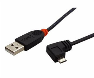 Kabel Lindy USB 2.0 USB A(M) - micro USB B(M), 0,5m, lome...