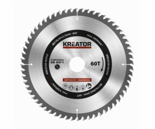 Pilový kotouč Kreator KRT020422 na dřevo 210mm, 60T