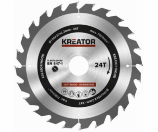 Pilový kotouč Kreator KRT020416 na dřevo 190mm, 24T