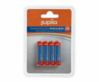 Baterie Jupio AAA 1000 mAh (mikrotužkové) 4ks, dobíjecí 