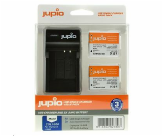 Set Jupio 2x baterie Li90B/92B 1270mAh a nabíječka pro Ol...