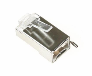 Konektor RJ45 STP 8p8c, Cat 5e, drát, zemnící očko