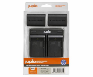 Set Jupio 2x LP-E6NH 2130 mAh + Dual Charger pro Canon