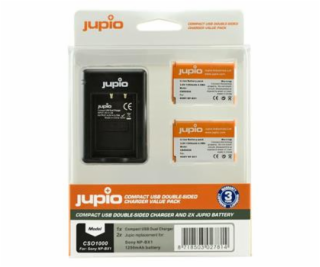 Set Jupio 2x baterie NP-BX1 - 1250 mAh + nabíječka pro Sony