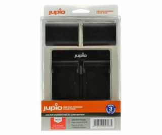 Set Jupio 2x LP-E6 1700mAh + USB Duální nabíječka