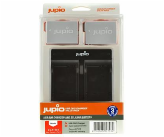 Set Jupio 2x LP-E8 1120mAh + USB Duální nabíječka