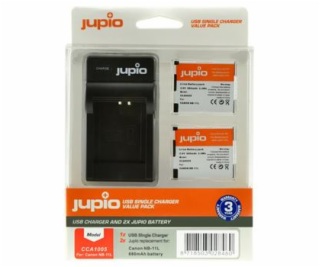 Set Jupio 2x NB-11L 680 mAh + USB Nabíječka