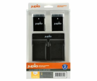 Set Jupio 2x EN-EL14(A) 1100mAh + USB duální nabíječka