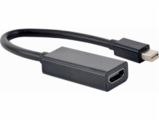 Gembird adaptér Mini DisplayPort (M) na HDMI (F), 4K, 0.15 m kábel, čierny