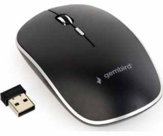 Gembird MUSW-4BS-01 Silent wireless optical mouse  black