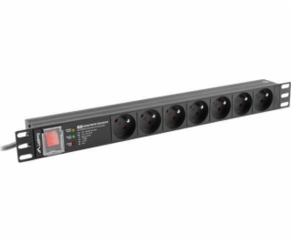 Lanberg PDU Power Distribution Unit 1U 16A 2m 7 PDU-PRO-0...