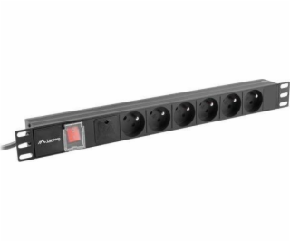 Lanberg LANBERG PDU lišta napájacia 1U 16A 2m 6 gn. PDU-0...