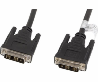 Lanberg CA-DVIS-10CC-0030-BK DVI cable 3 m DVI-D Black