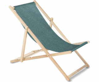 Classic beech deckchair GreenBlue GB183M Melange turquoise