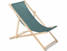 Classic beech deckchair GreenBlue GB183M Melange turquoise