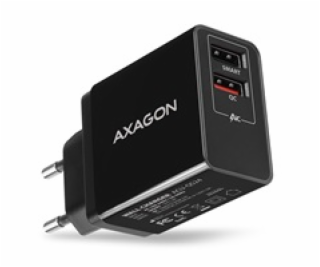 AXAGON ACU-QS24, QUICK a SMART nabíječka do sítě, 2x USB ...