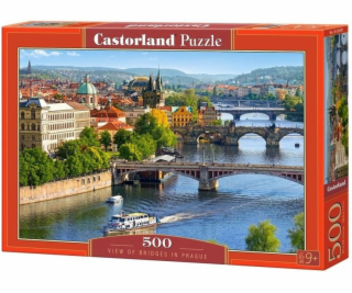 Castorland Puzzle 500 Pohľad na mosty v Prahe