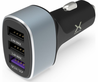 Car charger KRUX 3x USB QC 3.0