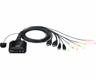 Aten CS-22H ATEN 2-port USB 4K HDMI kábel KVM Switch with...