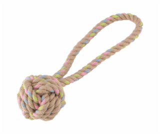 Hračky pro psy, Beco Hemp Rope - Ball on Loop-L