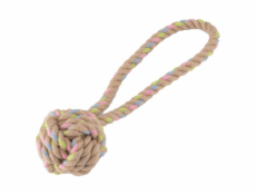 Hračky pro psy, Beco Hemp Rope - Ball on Loop-L